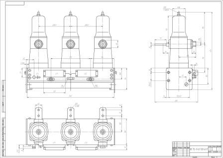 Чертеж вакуумного выключателя ВВ/TEL-10-20/1000-У2-51